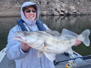 Peche du sandre en aveyron lac du levezou