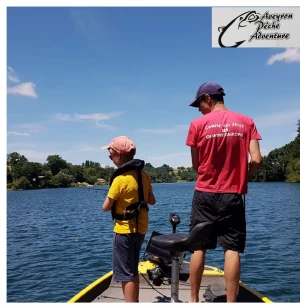 Illustration Stage de pêche lac de Pareloup camping Lévezou école de pêche fédérale de l'Aveyron